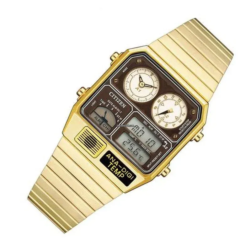 Citizen Vintage Ana-Digi Dual Time Thermometer Men's Watch  JG2103-72X